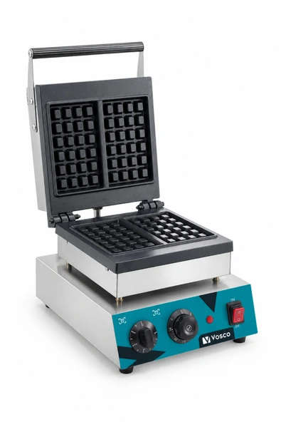 Vosco Tekli Kare Waffle Makinesi - Profesyonel Waffle Makinesi 1750W ürün görseli 1
