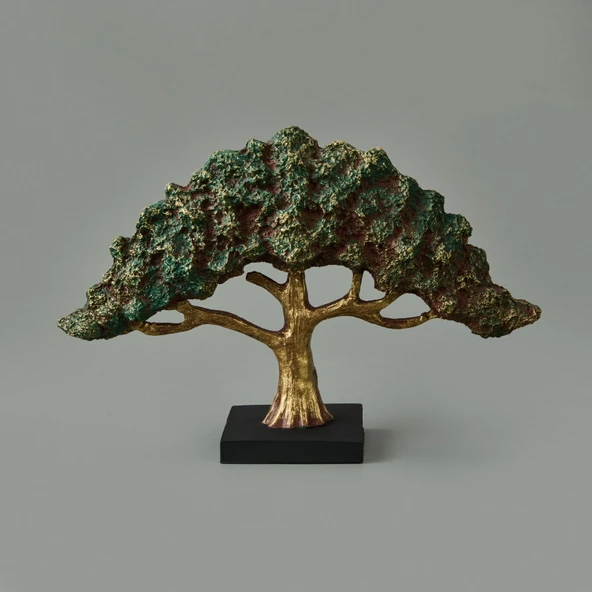 Deco Bonsai Dekor - Yeşil / Kahverengi - 22 cm ürün görseli 1