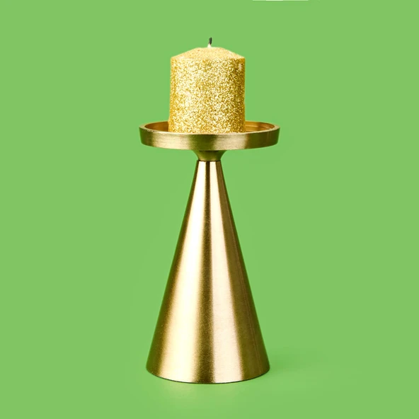 Golden Star Mumluk - Sarı - 17 cm - Resim 2