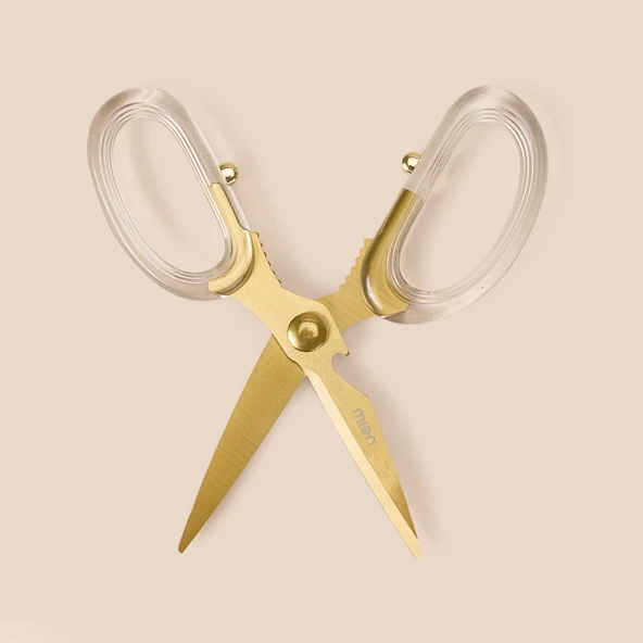 Paslanmaz Çelik Mutfak Makası - Gold - 20 cm ürün görseli 1