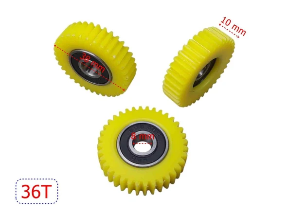 E-Bis Pedal Destekli Dişli 3 Lü Set 36T Kestamit Öm ürün görseli 1