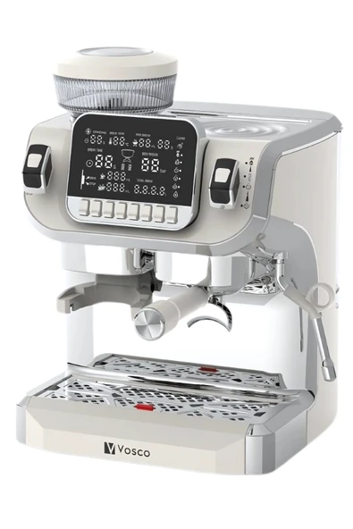 Vosco Tek Kazanlı Öğütücü Ve Espresso 2 Lt (BEYAZ) ürün görseli 1