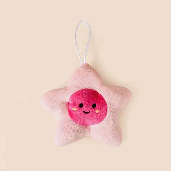 Soft Çiçek Figürlü Yumuşak Süs - Pembe - 15x12 cm ürün görseli 1