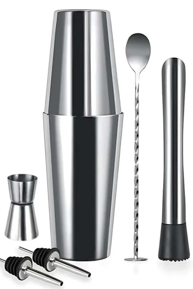 Vosco 6 Parça Avantajlı Kokteyl Set Boston Shaker (750ml) ürün görseli 1