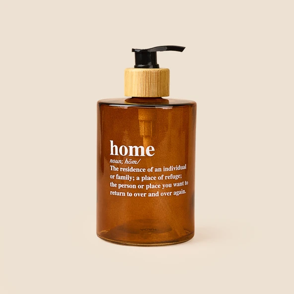 Cam Sıvı Sabunluk - Amber / Siyah - 450 ml ürün görseli 1