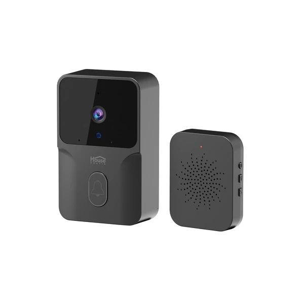 House Pratik HP85 Görüntülü Smart Kapı Zili Siyah ürün görseli 1