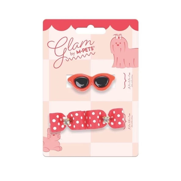 M-Pets Glam Köpekler İçin Aksesuar Toka Kırmızı Red ürün görseli 1
