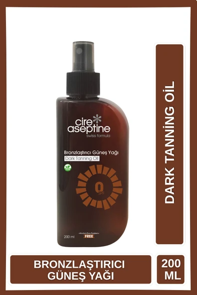 Cire Aseptine Bronzlaştırıcı Güneş Yağı 0 Spf 200 Ml ürün görseli 1