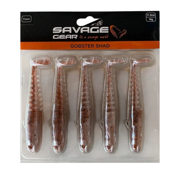 Savage Gear Gobster Shad 11.5cm 16gr Silikon Smelt (5'li Paket) İğnesiz ürün görseli 1