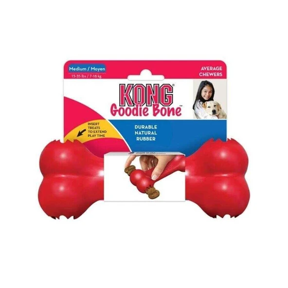 Kong Goodie Bone Kemik Şeklinde Çok Amaçlı Köpek Oyuncağı L ürün görseli 1