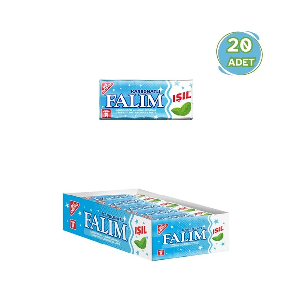 Falım Işıl Nane Aromalı Sakız 8 gr - 20 Adet ürün görseli 1