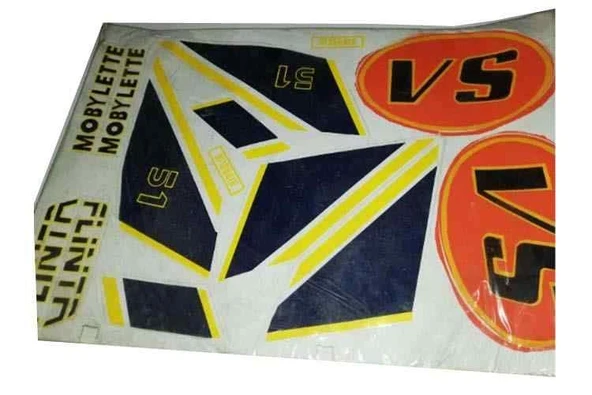 Mobylette 51 Filinta Vs Yazı Takımı Turuncu-lacivert ürün görseli 1