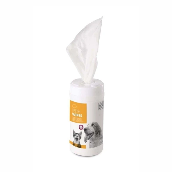 M-Pets Kedi/köpek Diş Temizleme Mendili 40LI ürün görseli 1