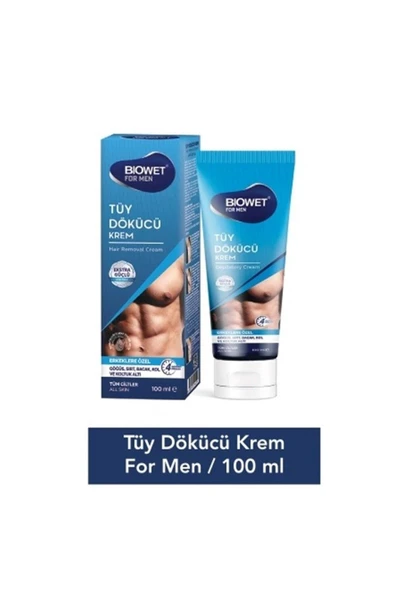 BIOWET FOR MEN TÜY DÖKÜCÜ KREM 100 ML ürün görseli 1