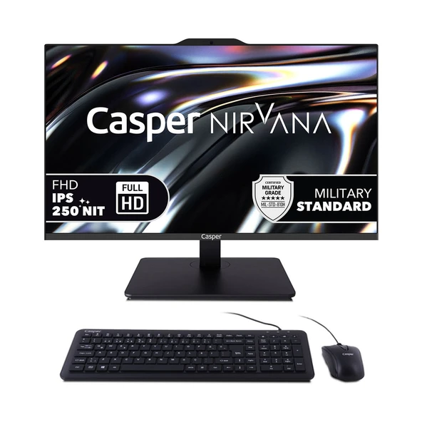 Nirvana A80.1362-DV00R-V-S Intel Core I7-13620H 32GB Ram 480GB Nvme SSD Windows 11 Pro Monitör Pc (All-In-One) ürün görseli 1