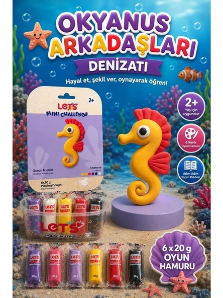 LETS OYUN HAMURU OCEAN ARKADASLARI D.ATI 6x20g1033 ürün görseli 1
