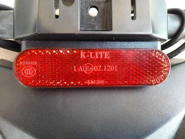 Zontes S250 Arka Reflektör Dikdörtgen Oval 6 Mm Orj ürün görseli 1