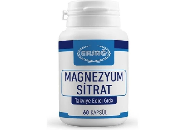 ERSAĞ MAGNEZYUM SİTRAT - 60 KAPSÜL ürün görseli 1