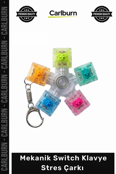 #Switch Hediye Clicky Şeffaf Mekanik Switch Klavye Stres Çarkı Renkli Tuşlu Fidget Oyuncak ürün görseli 1