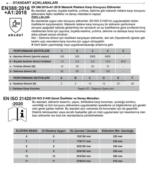5 Çift Deri Eldiven  Starline E-1203 3123X No:10 Xl - Resim 4