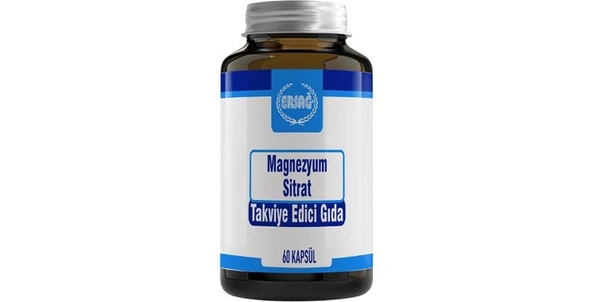 ERSAĞ MAGNEZYUM SİTRAT - 60 KAPSÜL - Resim 3
