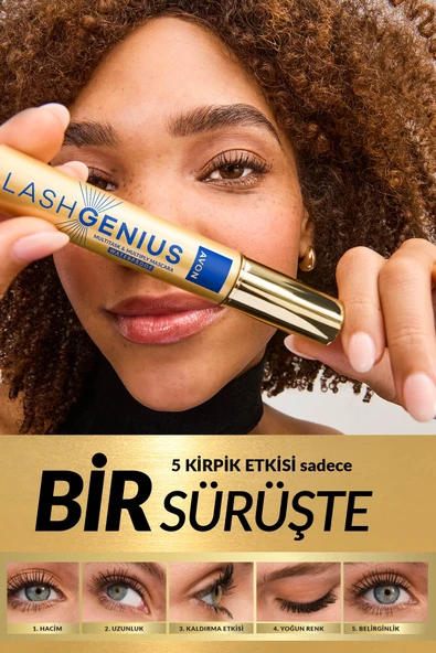 Lash Genius Suya Dayanıklı Maskara - Brown Black - Resim 2