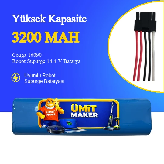 Conga 16090 Robot Süpürge 3200 mAh Batarya ürün görseli 1