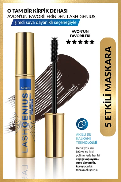 Lash Genius Suya Dayanıklı Maskara - Brown Black ürün görseli 1