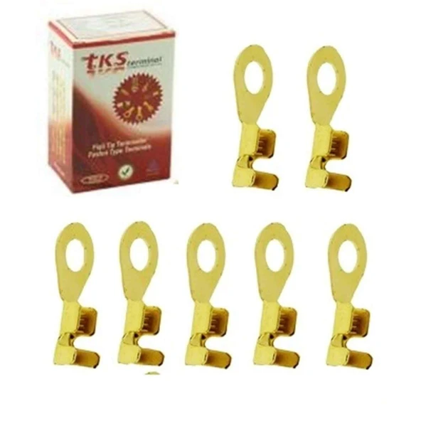 Yuvarlak Fiş 6 Mm(Sarı Kablo Başlığı)(1 ADET) ürün görseli 1