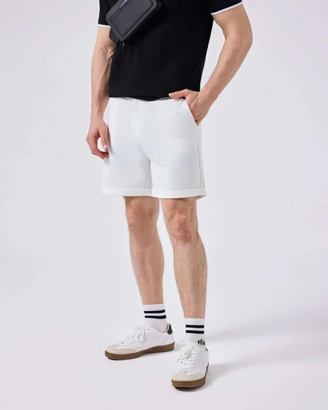 Ellesse 6SM4014-OF Erkek Şort - Kırık Beyaz ürün görseli 1