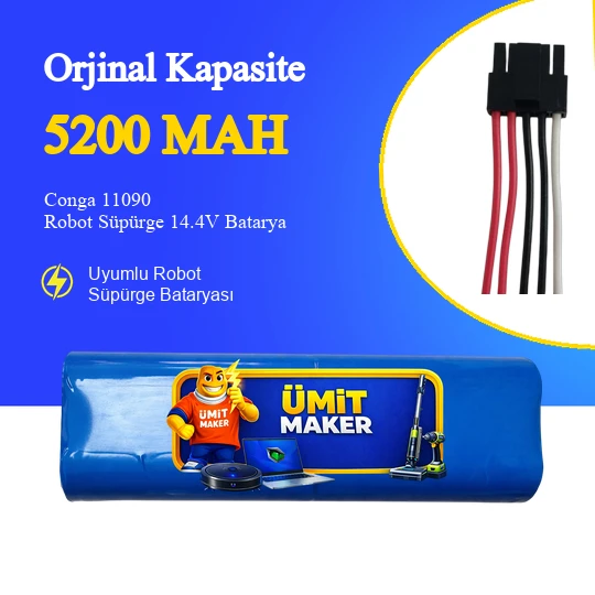 Conga 11090 Robot Süpürge 5200 mAh Batarya ürün görseli 1