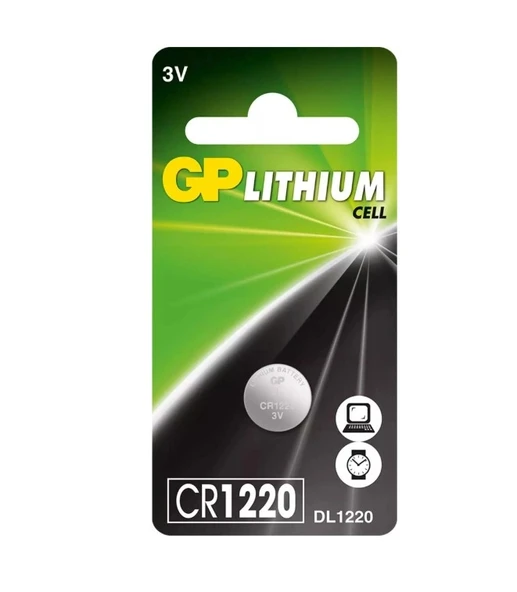 GP CR1220 3V Lityum Pil Tekli Paket ürün görseli 1