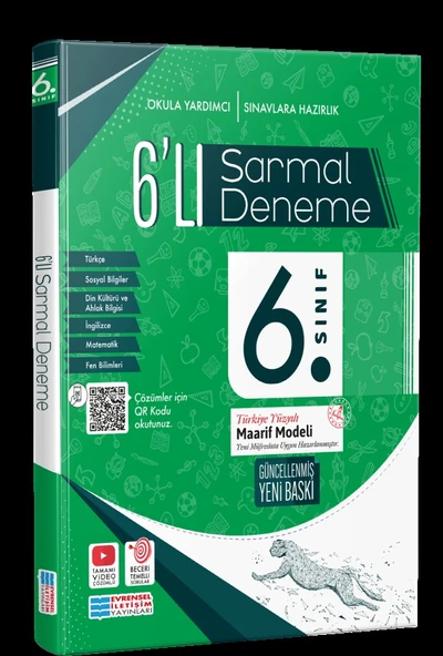 6. Sınıf 6 lı Sarmal Deneme Evrensel İletişim Yayınları ürün görseli 1