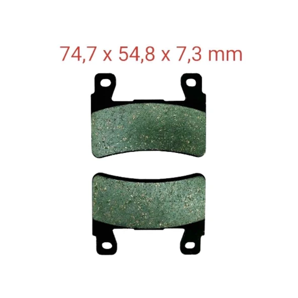 Honda Ön Fren Disk Balatası Fa265 Fa296 Cbr 600 Rr(2003-2004) Cb 1100-1300-Cbr 600 F Kawasaki Zx-6R ürün görseli 1