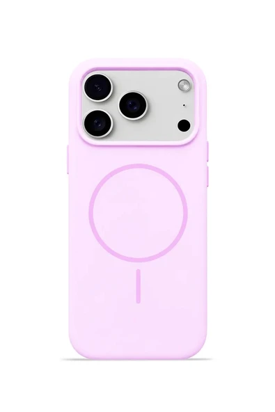 iPhone 17 Pro Max Mag Core Akıllı MagSafe Animasyonlu Silikon Kılıf Lila ürün görseli 1