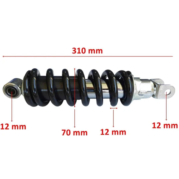 Cross 250 Fazer Arka Amortisör 320 Mm Tek Çatal ürün görseli 1