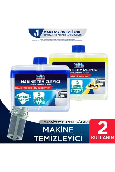 Bulaşık Makinesi Temizleyici Sıvı Normal 250 ml + Limon 250 ml ürün görseli 1