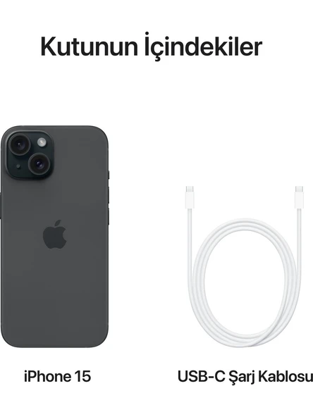 iPhone 15 256 GB Siyah (İthalatçı Garantili) - Resim 7