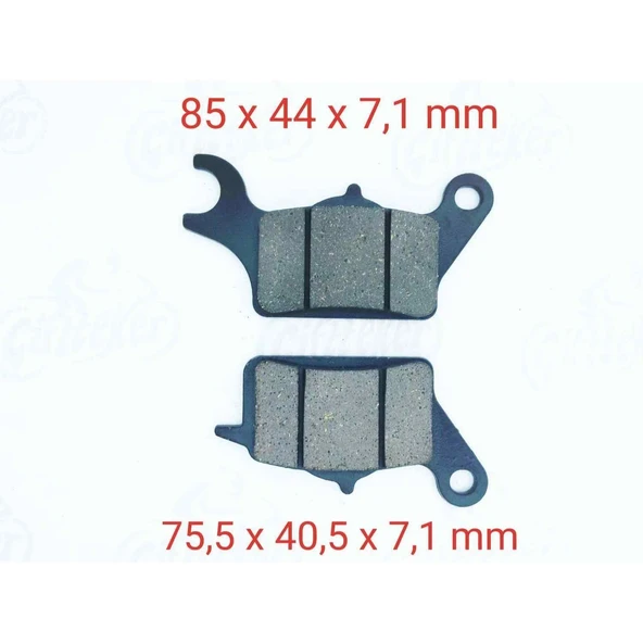 Honda Ön Fren Disk Balatası Sfa708 İth Dio 110 Suzuki Uk 110 Address (17-..) Yamaha Tricity 125 (14- ürün görseli 1