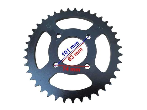 Regal Daytona Arka Dişli 530-39T İç 63 Mm 4 Delikli Öm ürün görseli 1