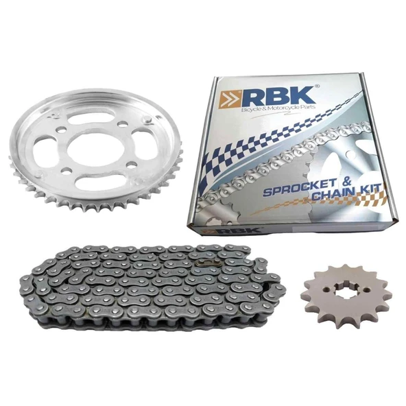Honda Cbf 150 Ön-Arka Dişli Zincir Set Rbk 428H 128L 15-41T ürün görseli 1
