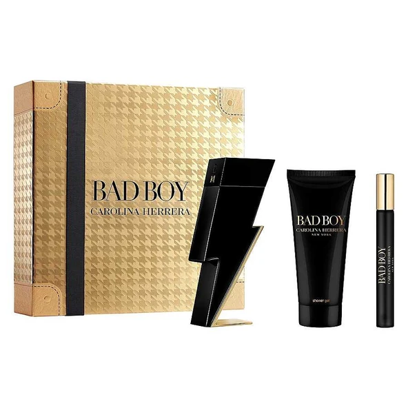 Carolina Herrera Bad Boy Edt 100 ml Erkek Parfüm Set ürün görseli 1