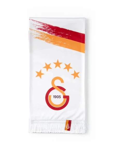 Galatasaray Lisanslı Orijinal Beyaz Atkı - Resim 3