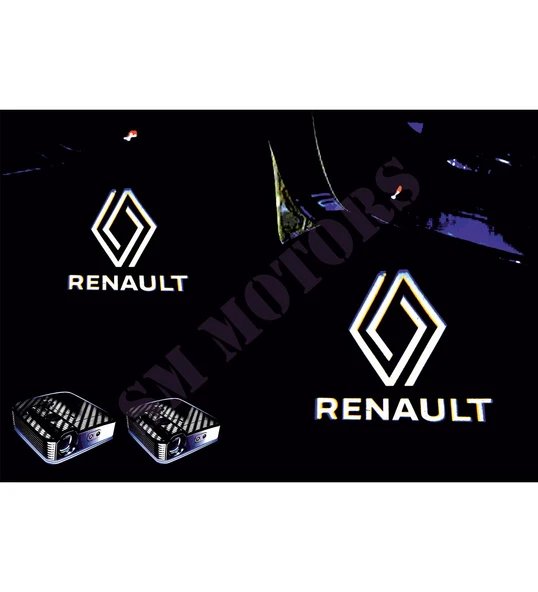 Kapı Altı Logo RENAULT Yeni Amblem Led Projektör - Resim 4