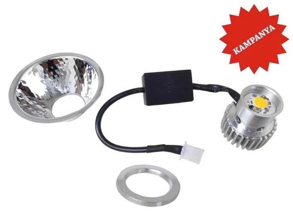 Far Ampülü Zenon Led (Floresan Parklı) Sarı Işık ürün görseli 1