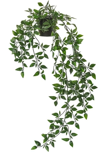 Yapay Çiçek Saksıda Sarkan Fejka Yeşil Yapay Sarmaşık 65cm ürün görseli 1