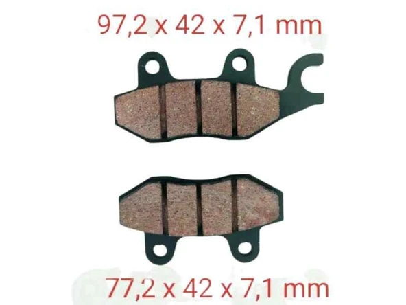 Modenas Kriss Ön Fren Disk Balatası ürün görseli 1