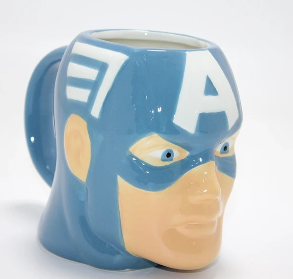 Marvel Captain America (kaptan Amerika) 3d Kabartmalı Karakter Kupa Bardak Alk4542 ürün görseli 1