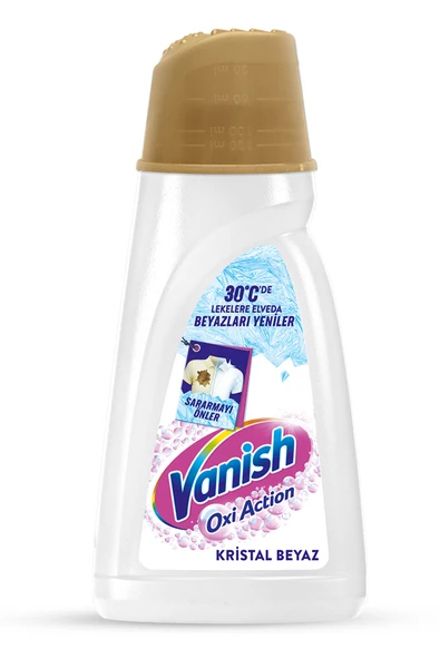 Oxi Action Kristal Beyaz Deterjan Güçlendirici ve Leke Çıkarıcı Sıvı 1000 ml ürün görseli 1
