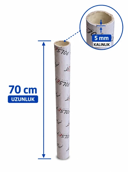 EXTRA KALIN Karton Koli Rulosu Silindir Karton Tüp Dayanıklı Ambalaj Borusu Poster, Streç, Naylon Sarma İçin ürün görseli 1